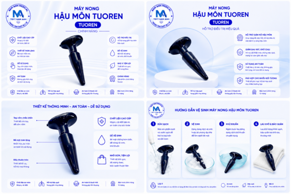 Máy Nong Hậu Môn Tuoren Chính Hãng | Điều Trị Hẹp Hậu Môn