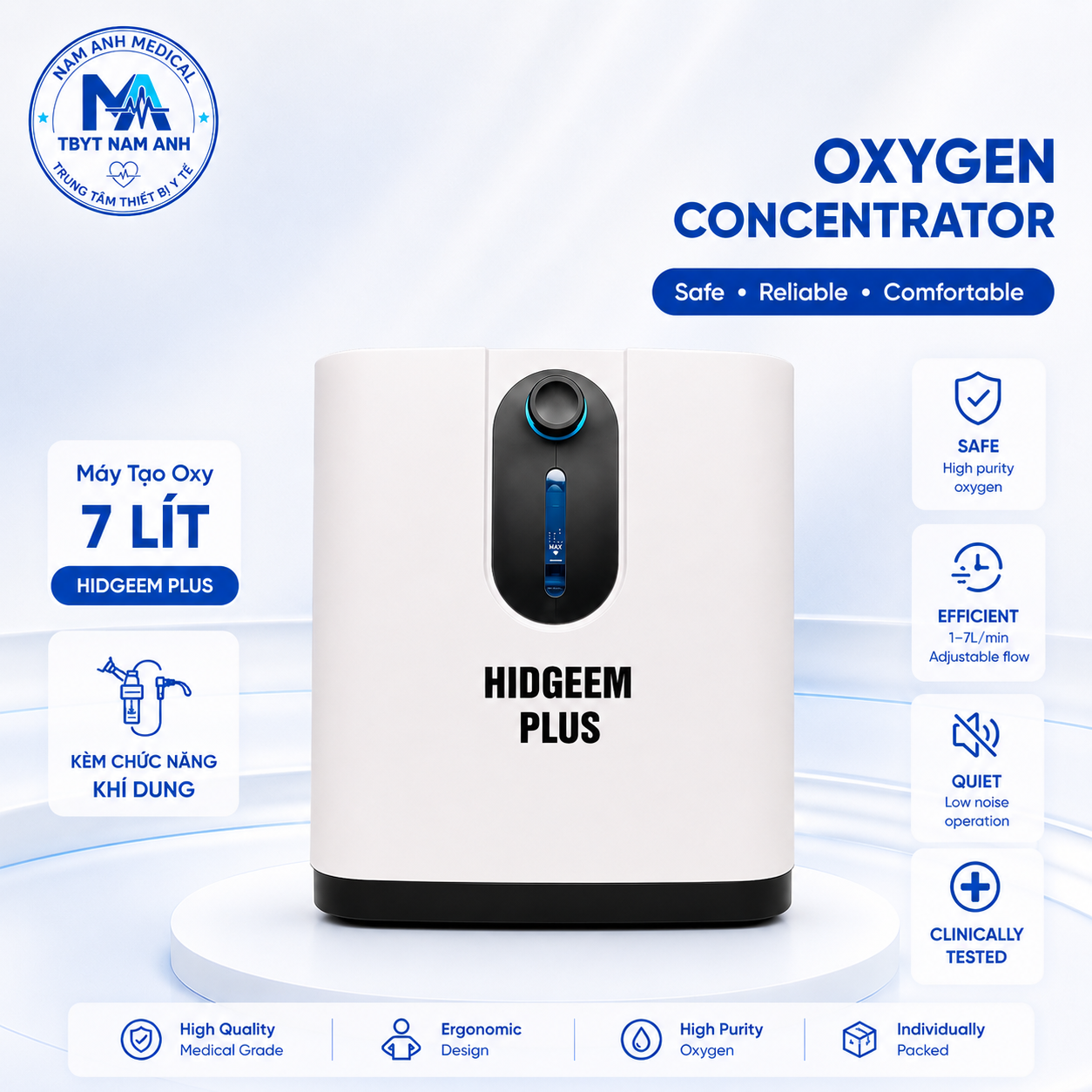 Máy Tạo Oxy Hidgeem 6 Lít Máy Tạo Oxy Hidgeem 6 Lít