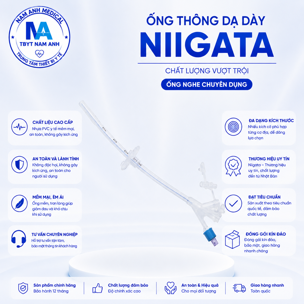 Ống thông dạ dày Niigata Ống thông dạ dày Niigata