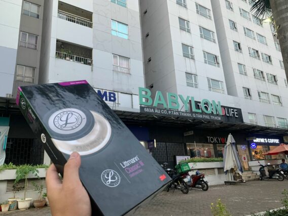 Hình ảnh ống nghe Littmann sau khi khắc tên