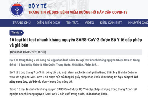 Hướng dẫn sử dụng kit test nhanh Sugentech SGTI-Flex tại nhà